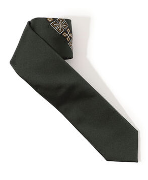 TOMORROWLAND シルク 小紋柄 ナローネクタイ