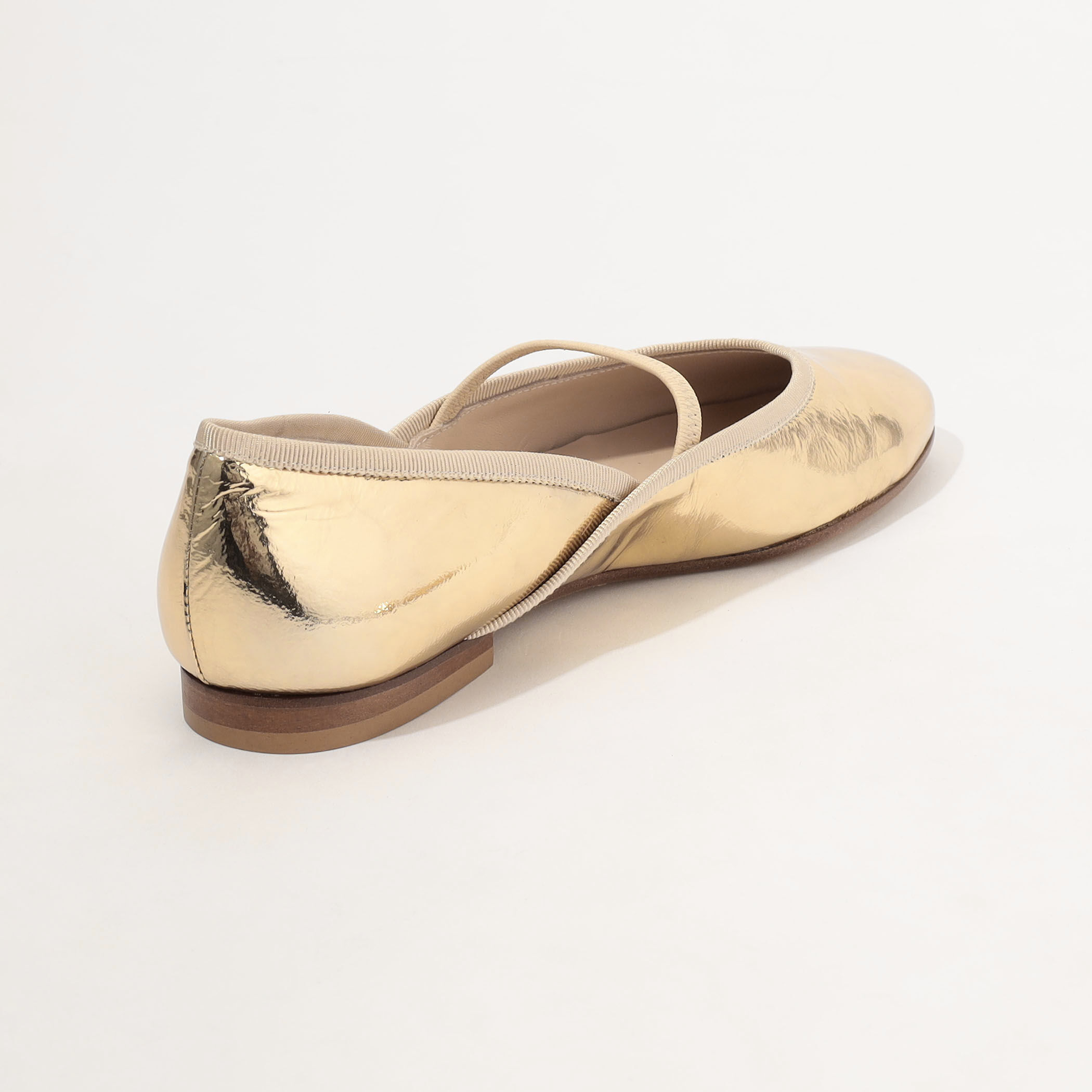 NEBULONI E. ゴールド フラットシューズ 35ハーフ 別注】NEBULONI E. BAND FLAT レザーシューズ｜トゥモローランド 公式
