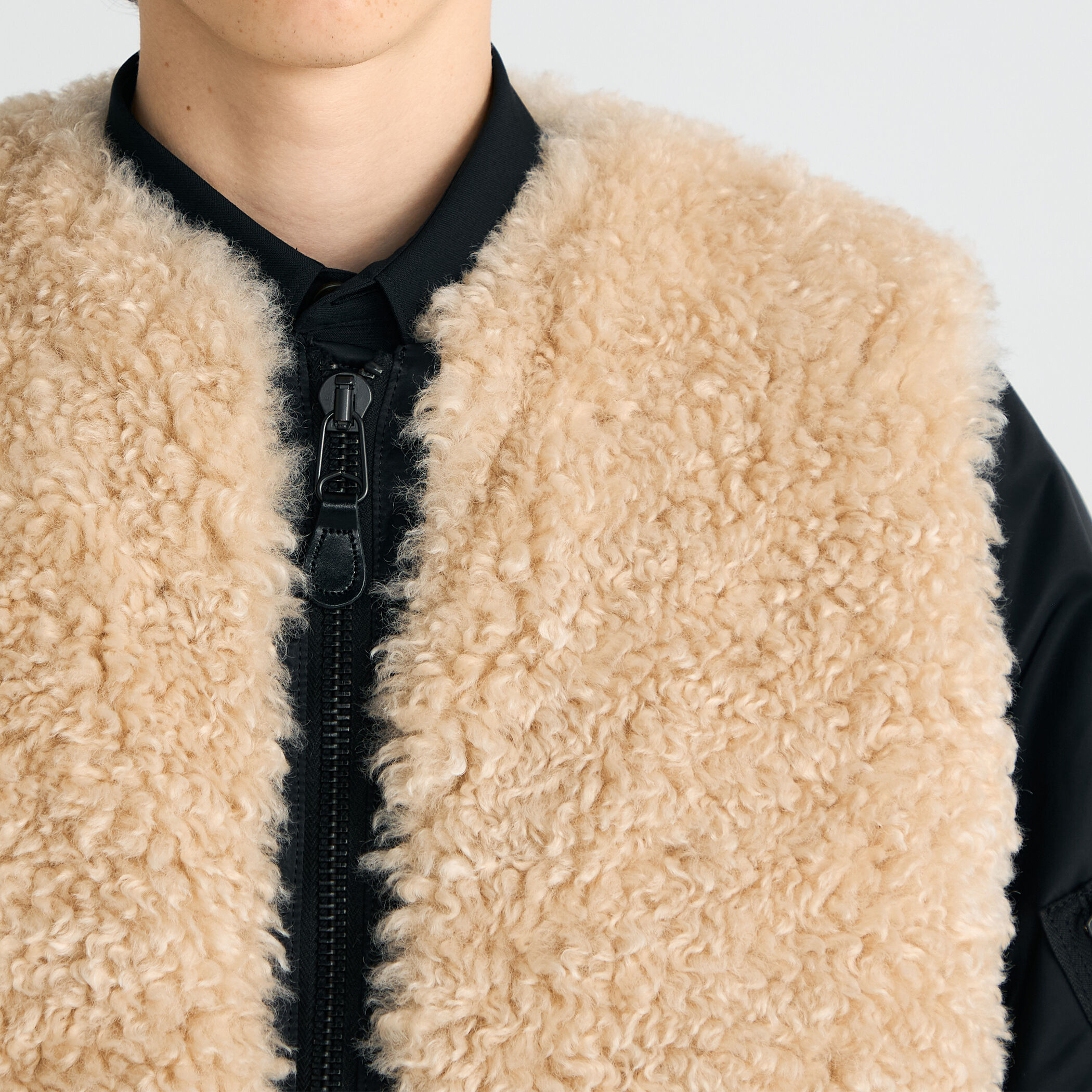 別注】HYKE FAUX SHEARLING TYPE MA-1JACKET｜トゥモローランド 公式通販