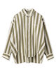 パラソルストライプ シェルシルエットシャツ