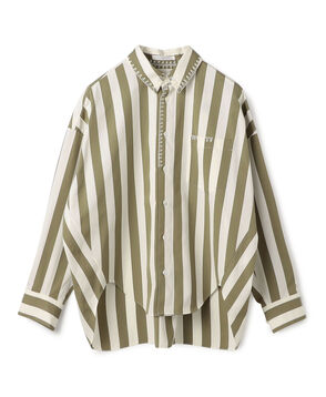パラソルストライプ シェルシルエットシャツ