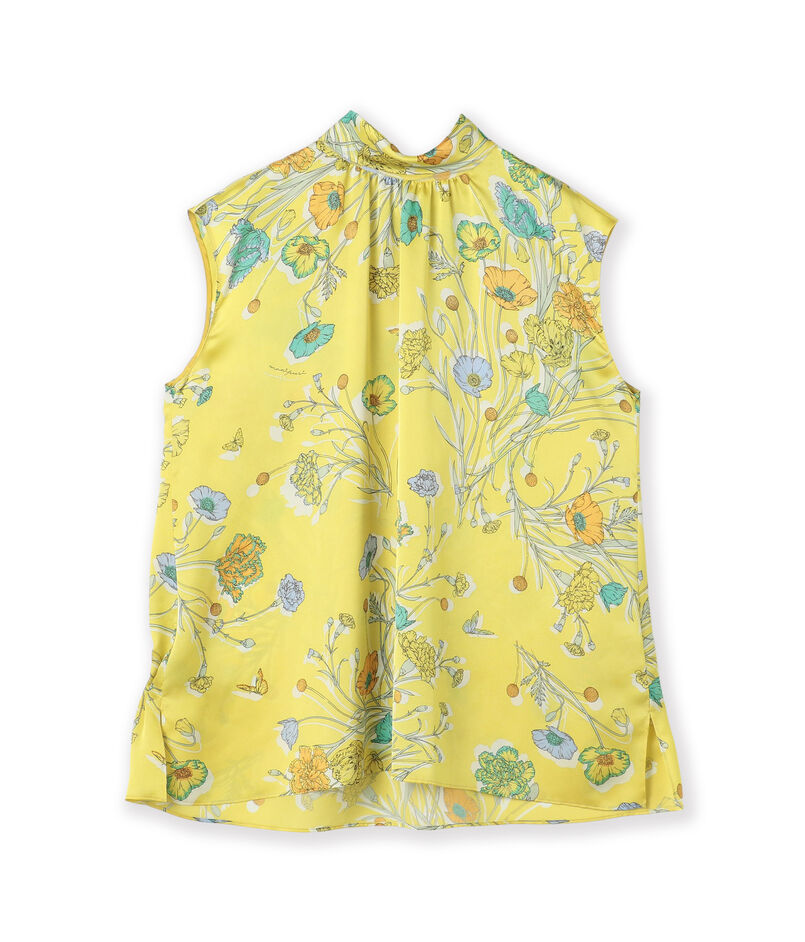 【別注】manipuri for Ballsey Collage Bloom バックボウタイブラウス