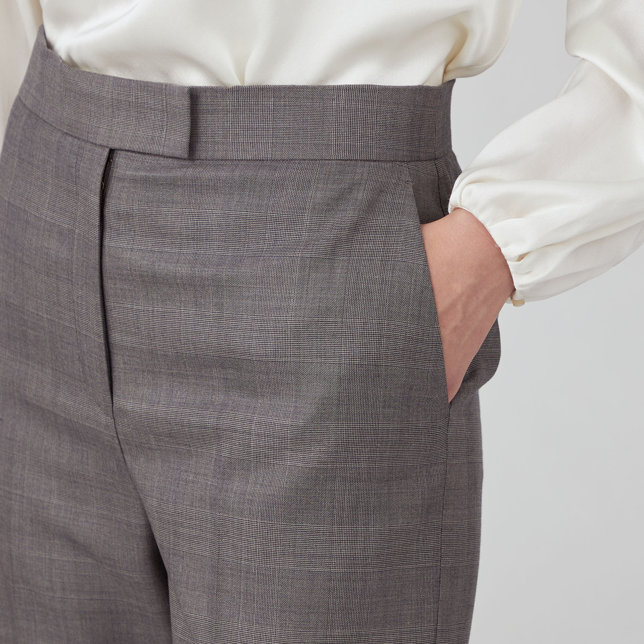 TASMANIAN GLEN CHECK ストレートパンツ｜トゥモローランド 公式通販