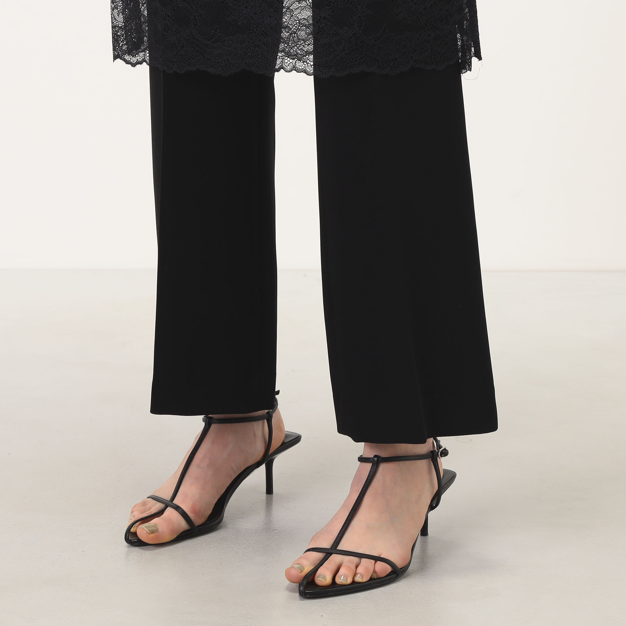 Mame Kurogouchi Raschel Lace Layered Trousers レースレイヤード