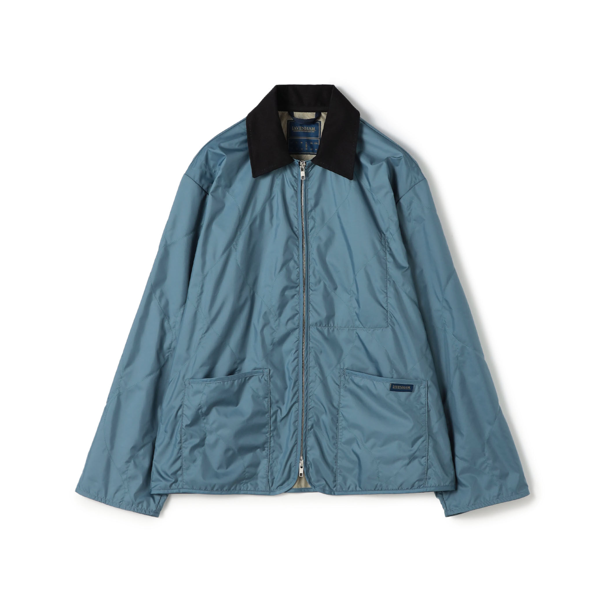 別注】LAVENHAM UNWADDED TEYNHAM ポリエステル ジップブルゾン