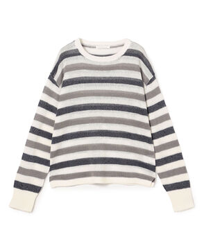 リネンコード クルーネックプルオーバー