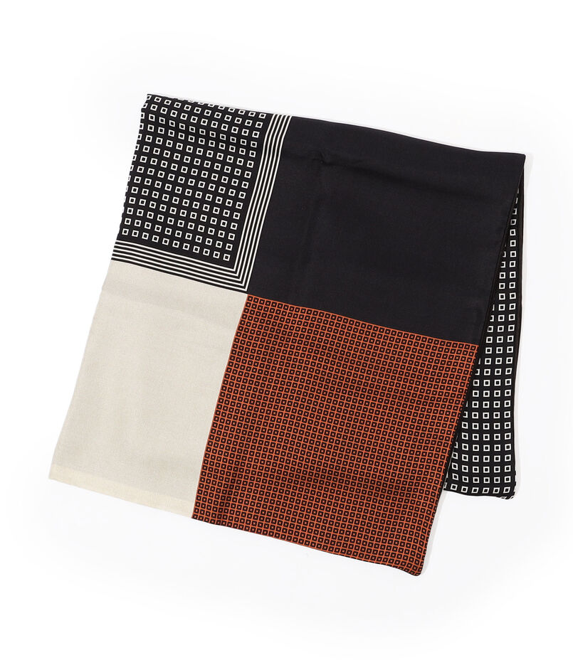 REGAGLIA シルク&times;ウールシルク リバーシブルスカーフ