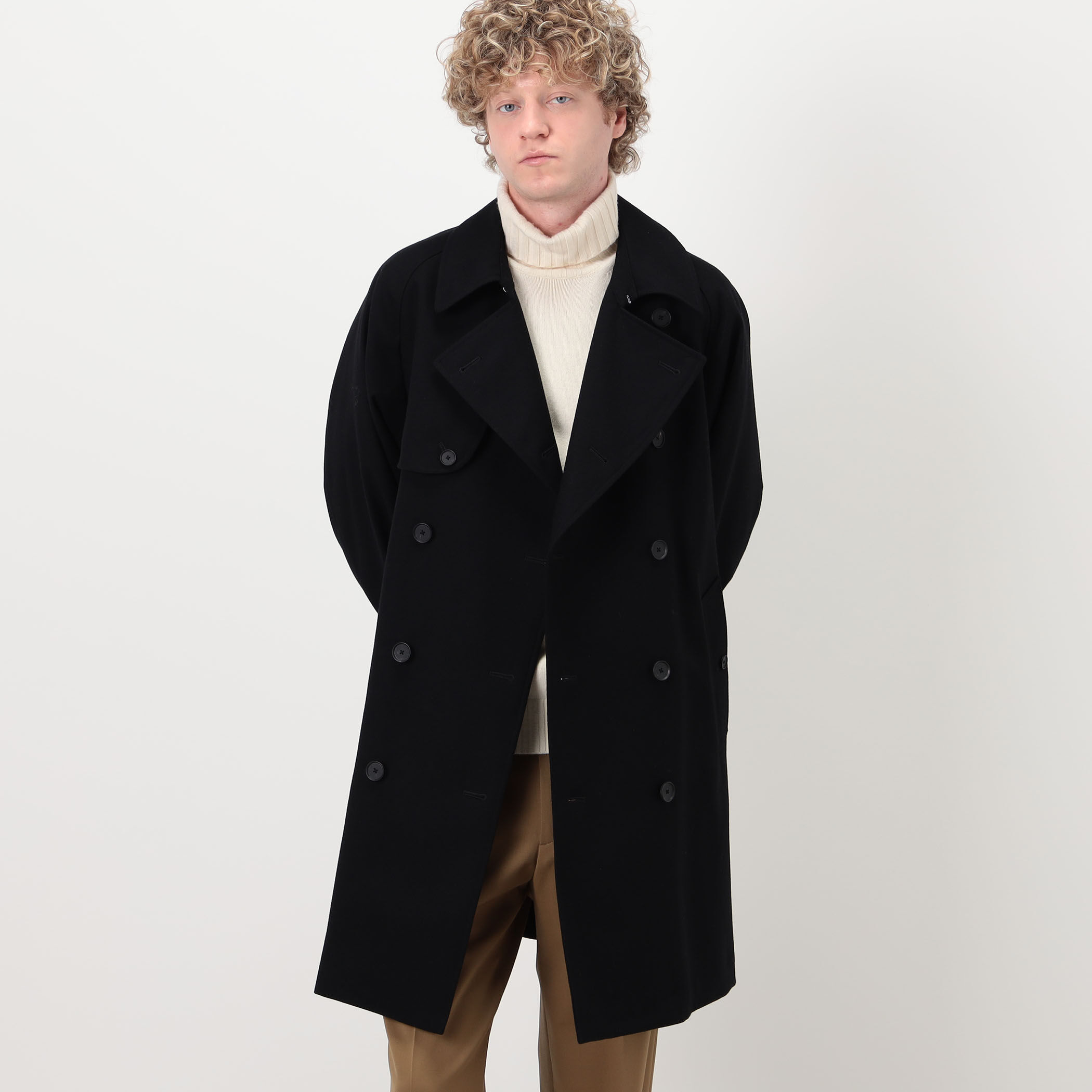 別注】The CLASIK TRENCH COAT ウールフランネルトレンチコート