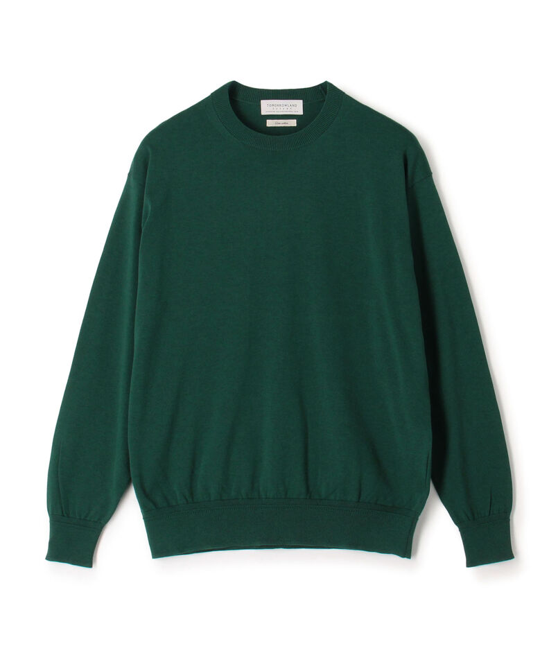 TOMORROWLAND tricot ギザコットン クルーネックプルオーバーニット