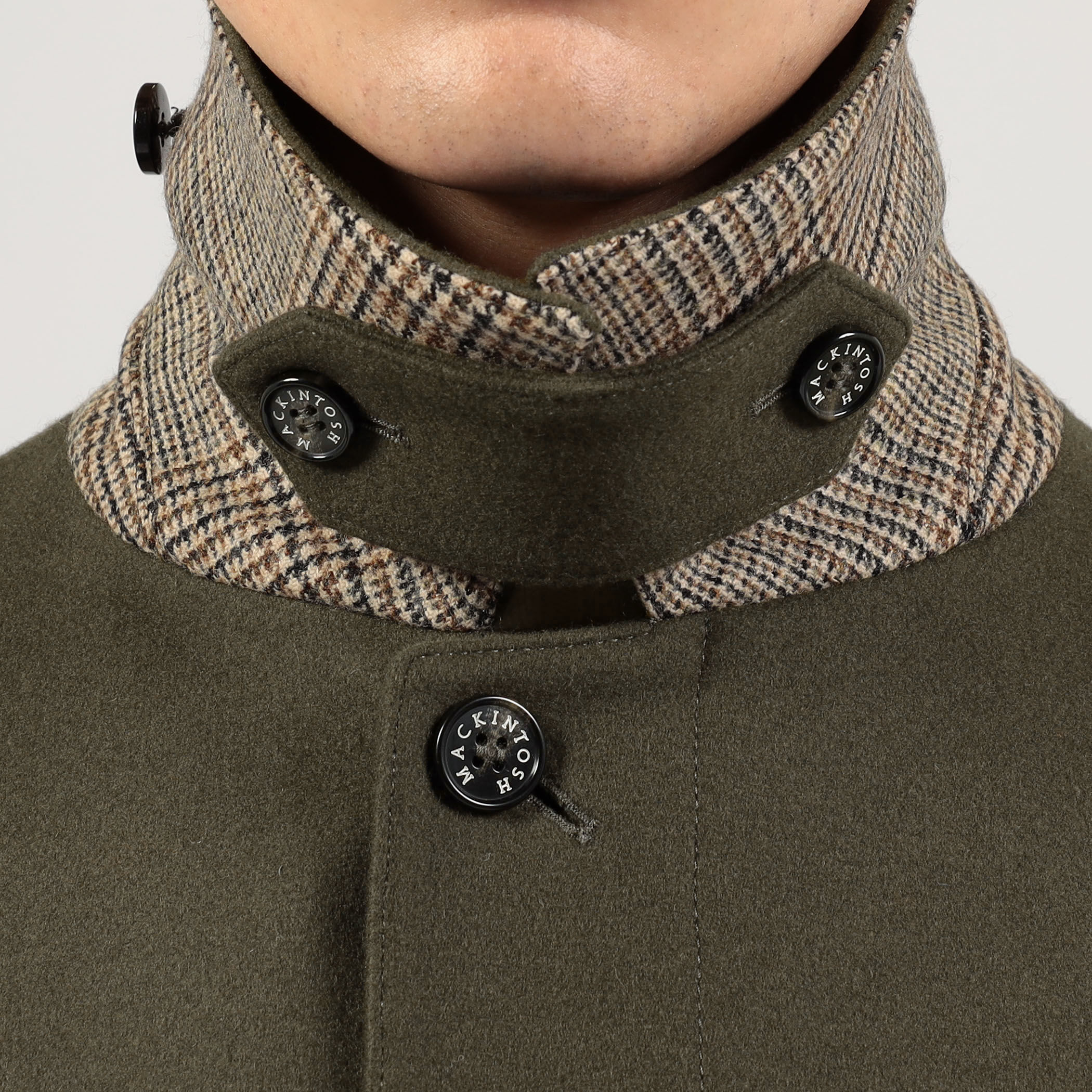 別注】MACKINTOSH DUNKELD ウールステンカラーコート