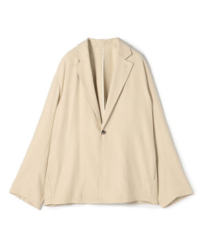 レーヨンリネンストレッチ ドロップショルダージャケット
