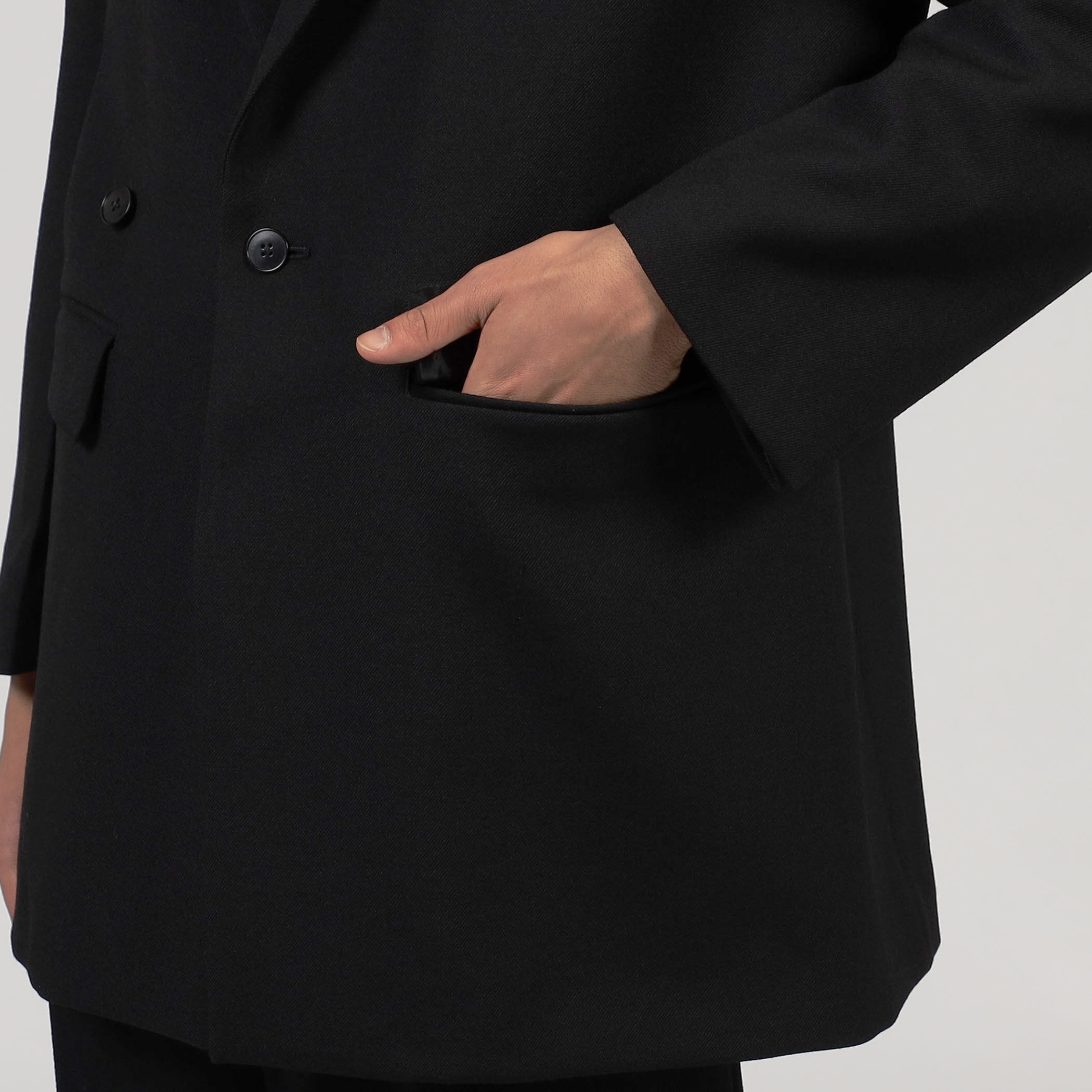 08circus Dry wool twill テーラードジャケット
