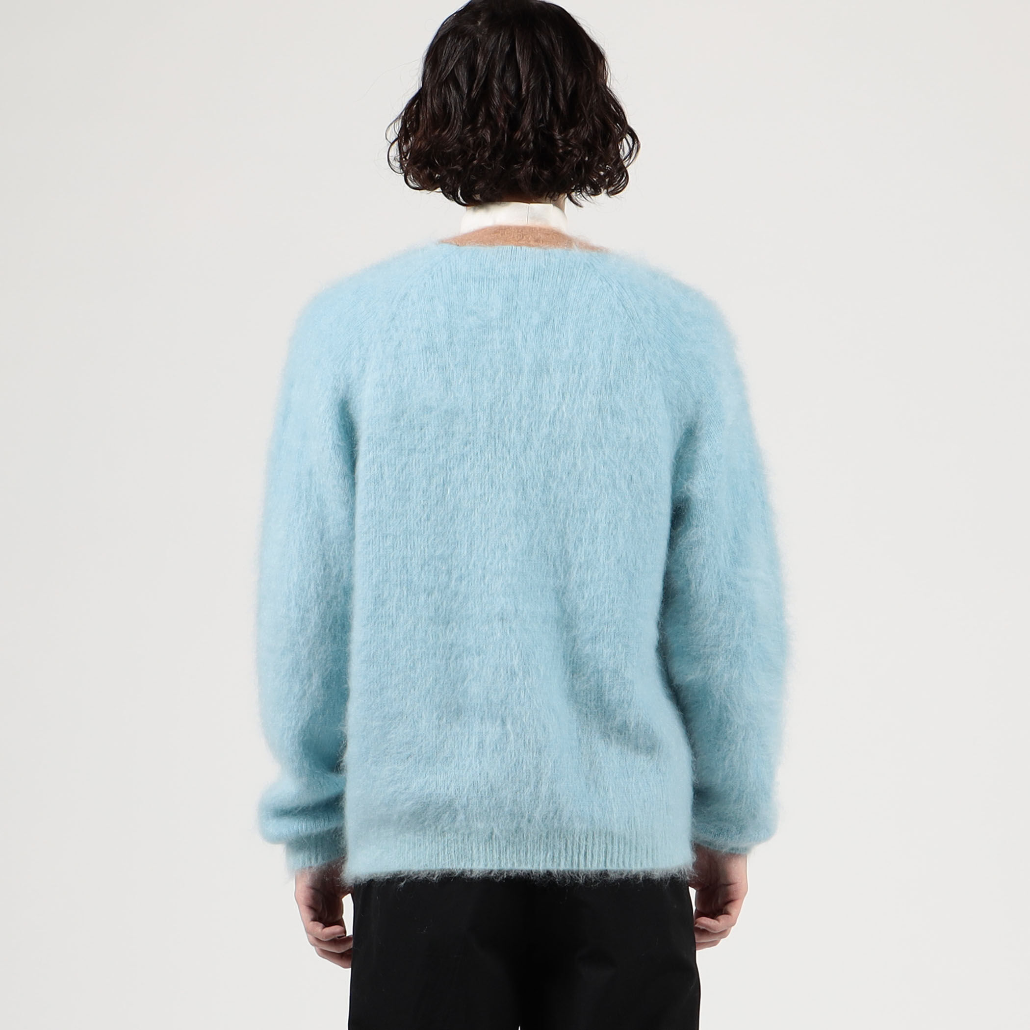 □CABaN モヘヤ Vネックバイカラーカーディガン｜トゥモローランド