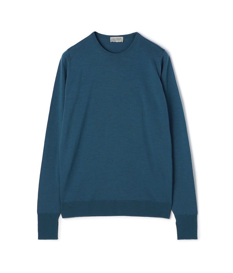 JOHN SMEDLEY 30G EASY FIT ウール クルーネックプルオーバー MARCUS