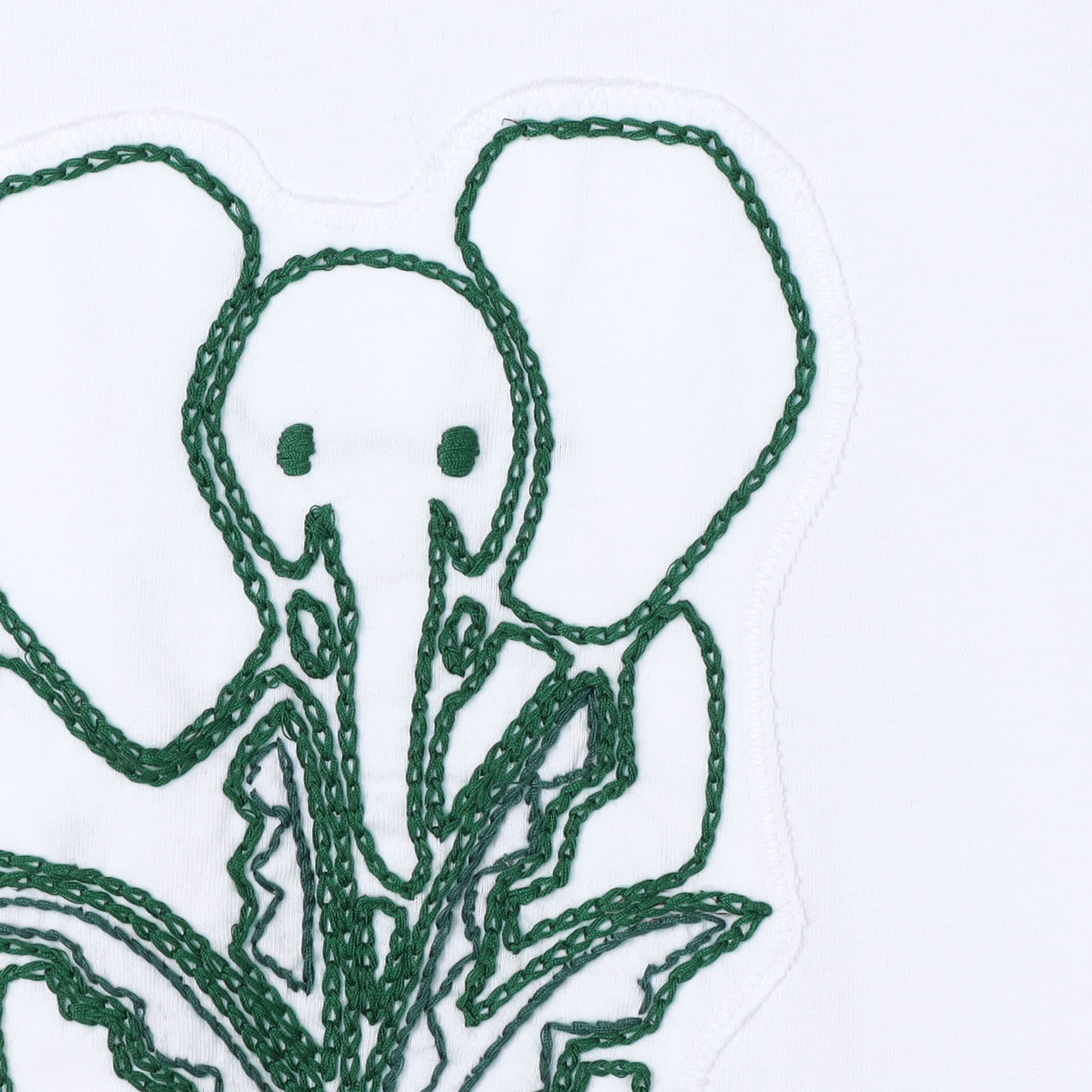 ドライスビンコットン ELEPHANTエンブロイダリー Tシャツ