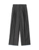ウーステッドフラノ タックストレートパンツ