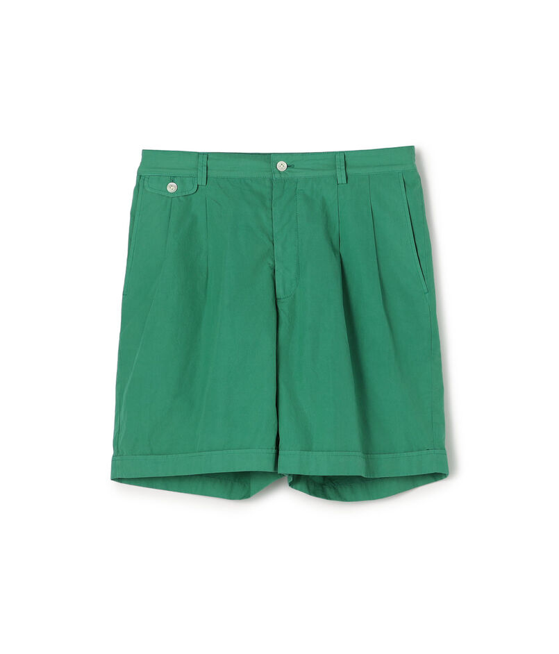 120/2コットンタイプライター 2プリーツショーツ