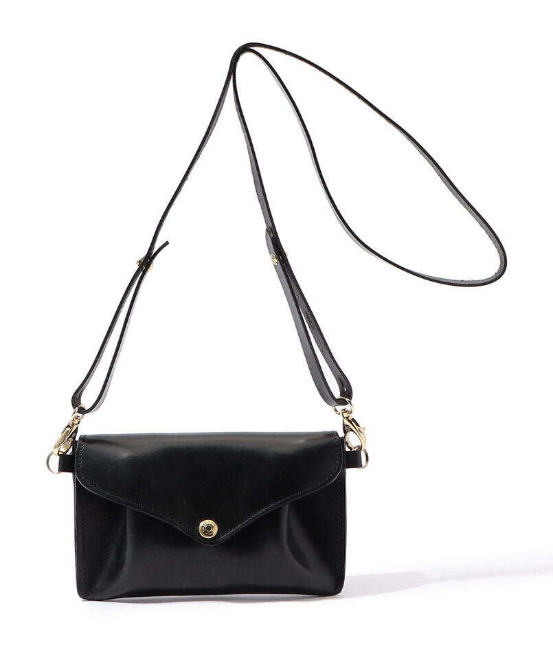 GLENROYAL ブライドルレザー ショルダーミニバッグ