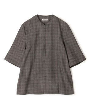 Super120'sウォッシャブルウール ハーフスリーブシャツ