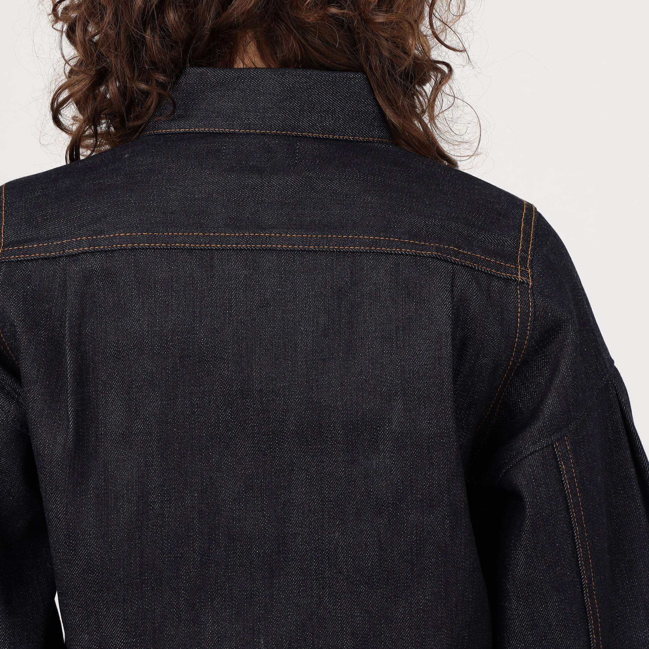 【美品】24ss HYKE バルーンスリーブ デニムジャケット ブラック HYKE＞バルーンスリーブ デニムジャケット BLACK