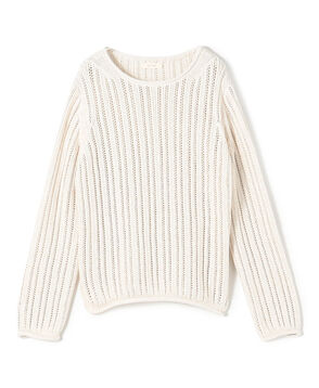 コットンムリネ ラウンドネックプルオーバー