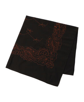 ASAUCE MELER コットンシルクエンブロイダリー バンダナスカーフ