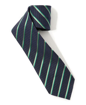 TOMORROWLAND MADE IN ITALY リネンシルク レジメンタルネクタイ