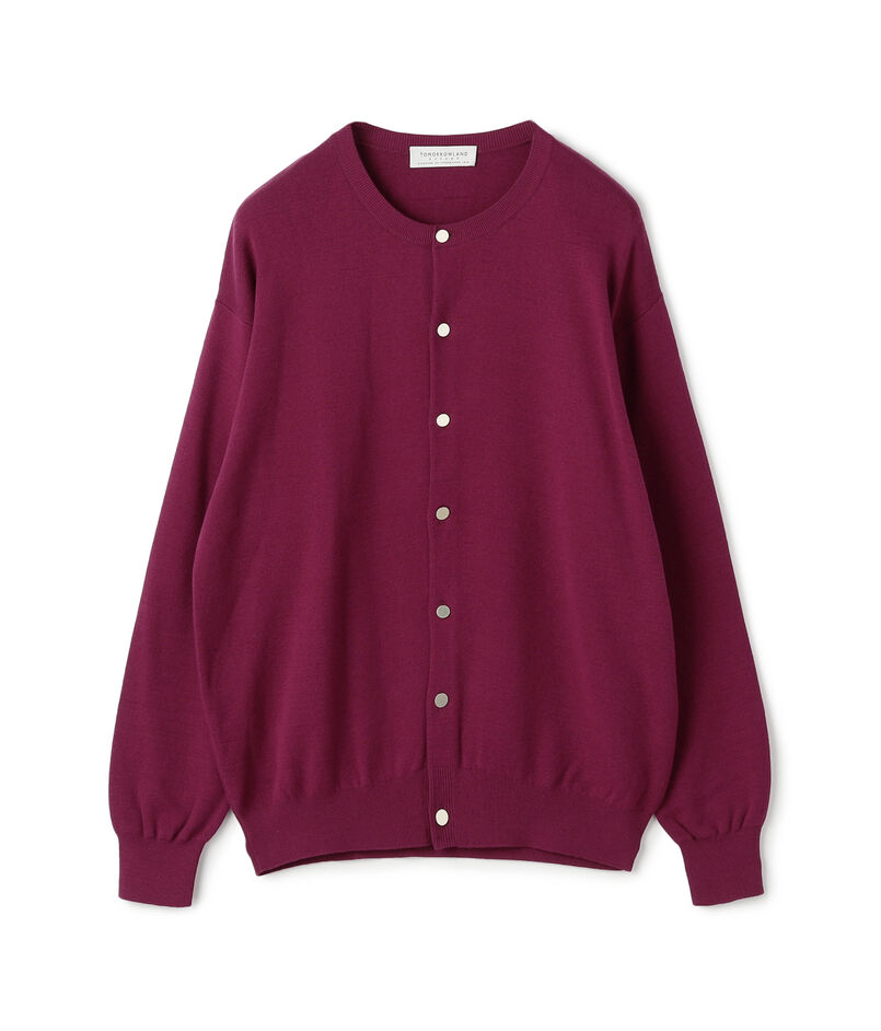 TOMORROWLAND tricot コットンカシミヤ クルーネックカーディガン 