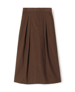 コットンギャバジン 2タックロングスカート