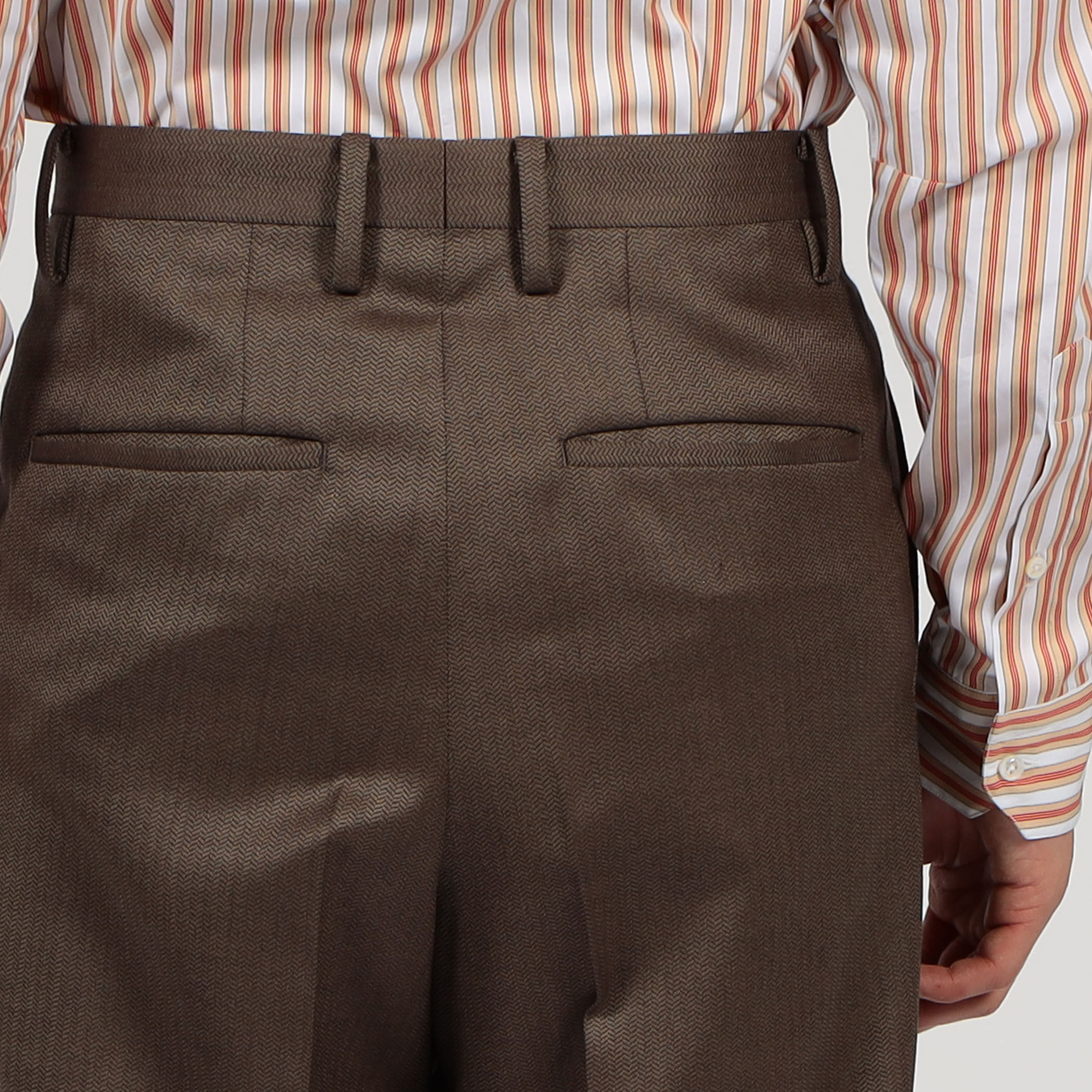 ウールリッチ　ヘリンボーン　ウール　スラックス　タロンジップ　アメリカ製 USED】80s? US WORK SLACKS TALON ZIP-OIKOS 毎日を楽しく豊かに