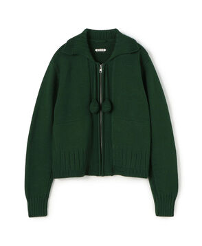 BODE MARION TASSEL ジップアップカーディガン