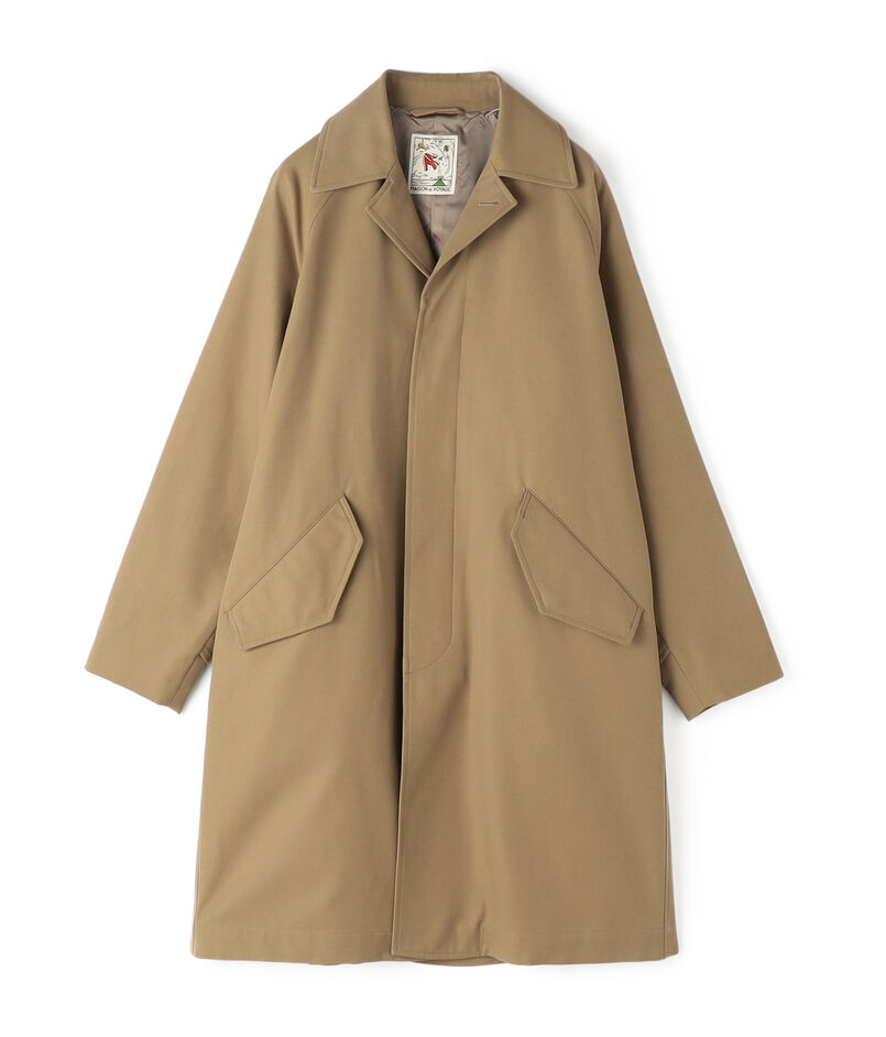 ウールコットン ステンカラーコート TRENCH