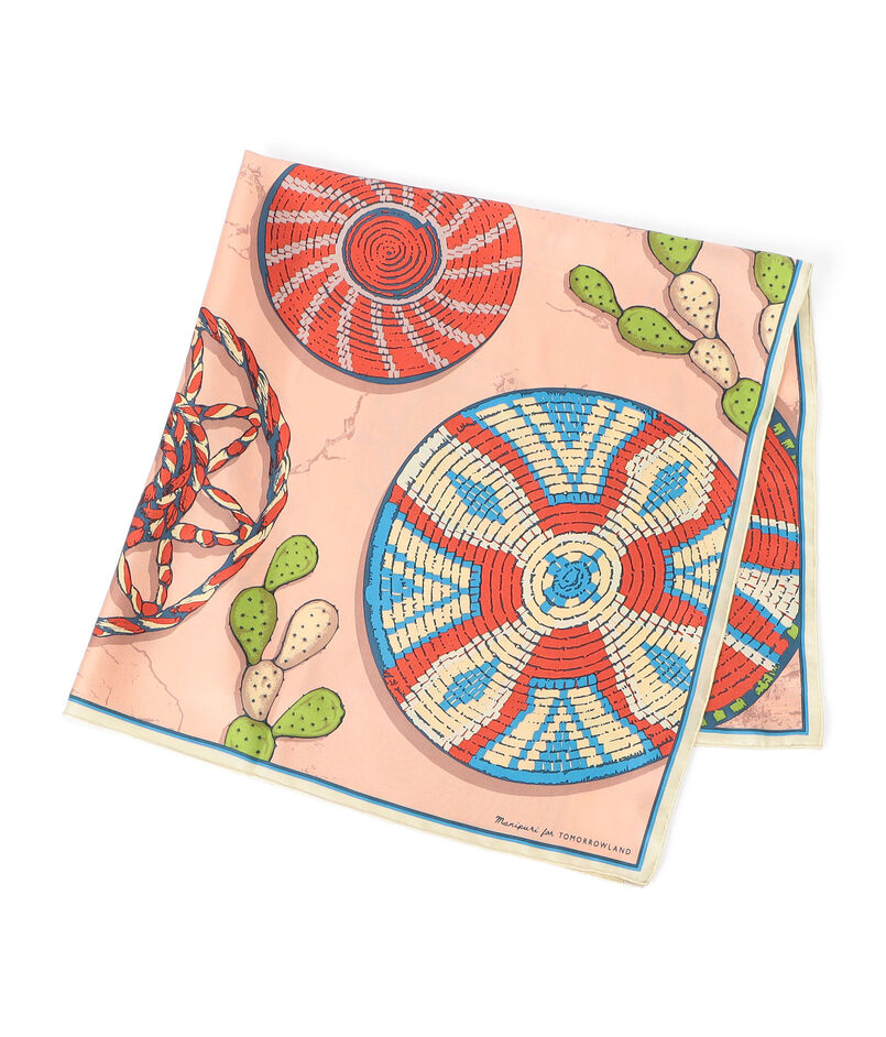 【別注】manipuri AFRICAN シルクスカーフ