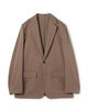 シルクスキン シングルブレステッド2Bシャツジャケット NOVARA
