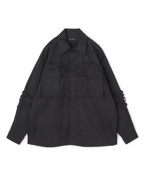 ALMOSTBLACK WOVEN  IVY TAPE  MILITARY JACKET