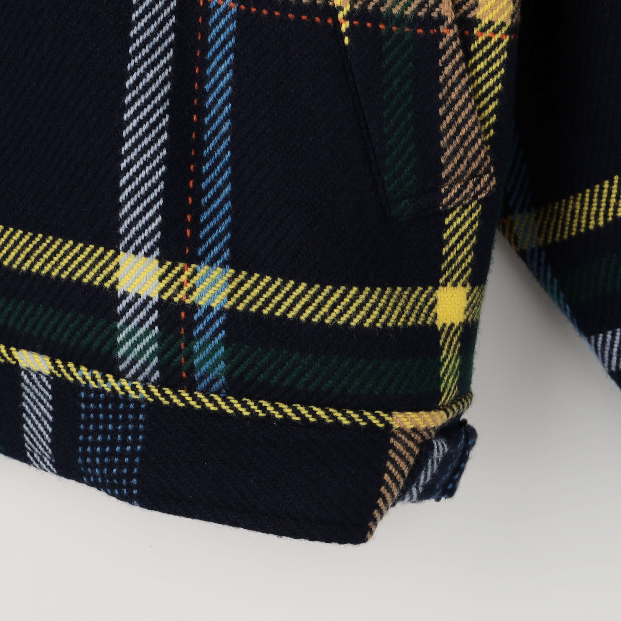 ウールカシミヤ パネルチェック ショートブルゾン｜トゥモローランド