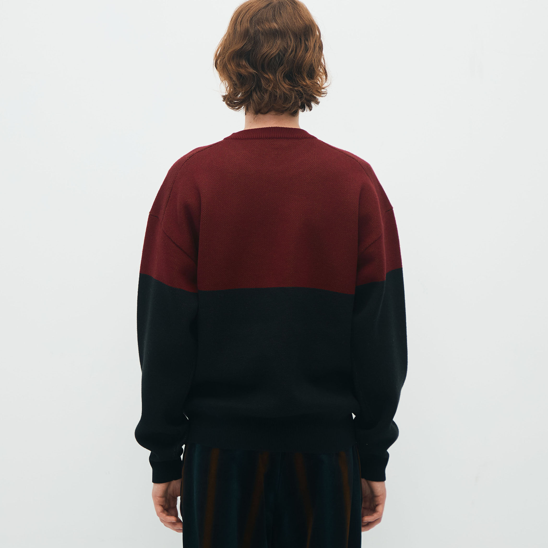 CABaN コットンカシミヤジャカード JAZZ VIBRAPHONE クルーネックプル