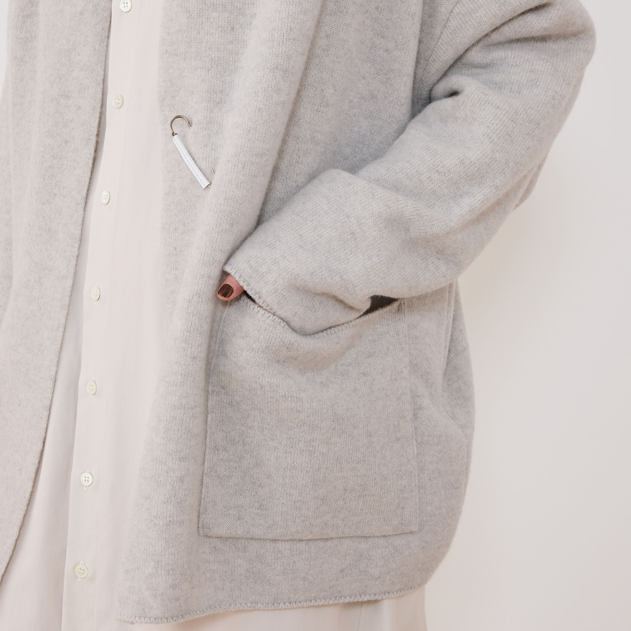 ウールダブルフェイスパイル ショールカラーショートコート