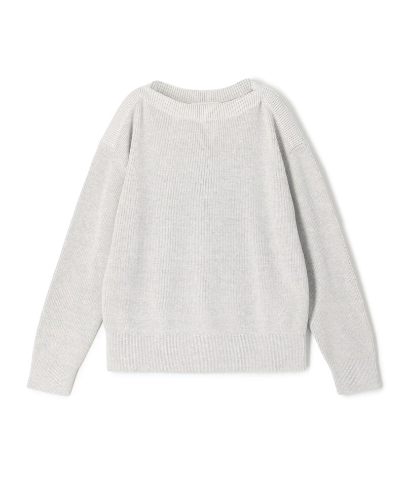 フィッシャーマンズリブ ボートネックプルオーバー