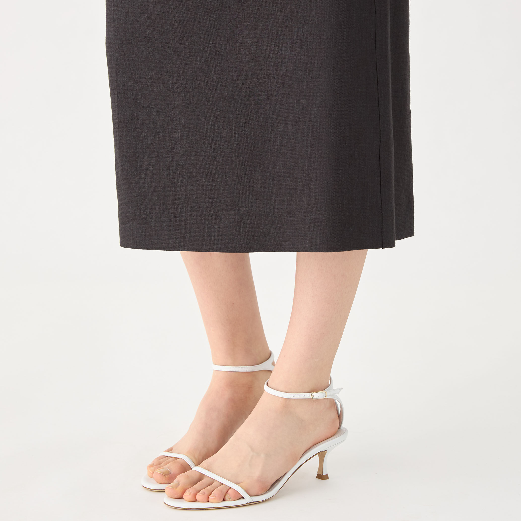 SEVENTY イタリア製 レーヨン・リネンスカート I42 ミディリネンスカート100% ZW COLLECTION - ミンク | ZARA Japan