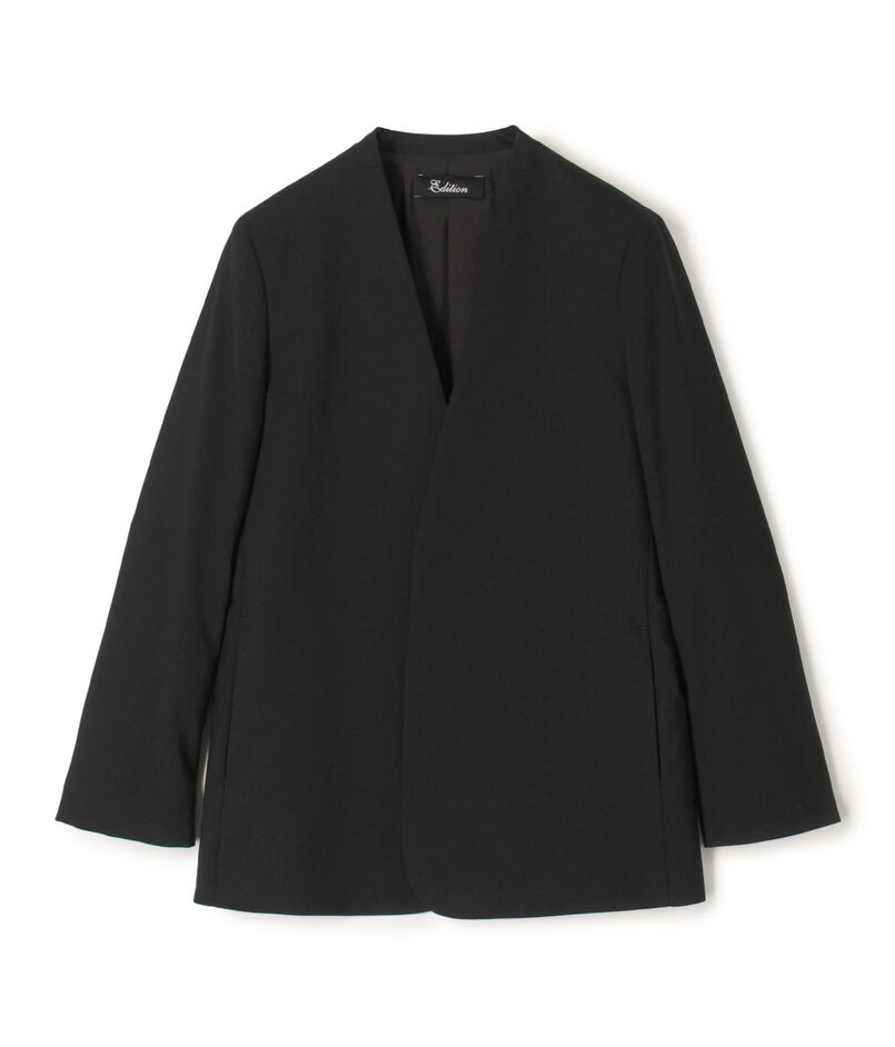 Super140&rsquo;sトロピカルウール ノーカラージャケット