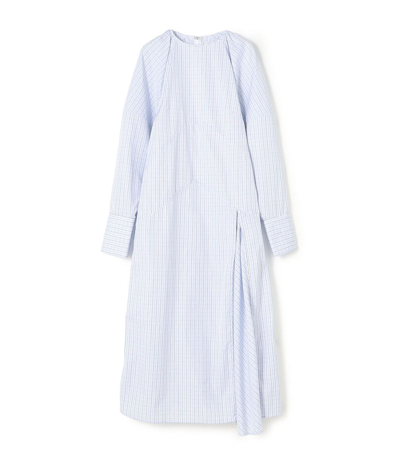 NAMACHEKO MOLPE MIDI DRESS コットン アシンメトリーワンピース