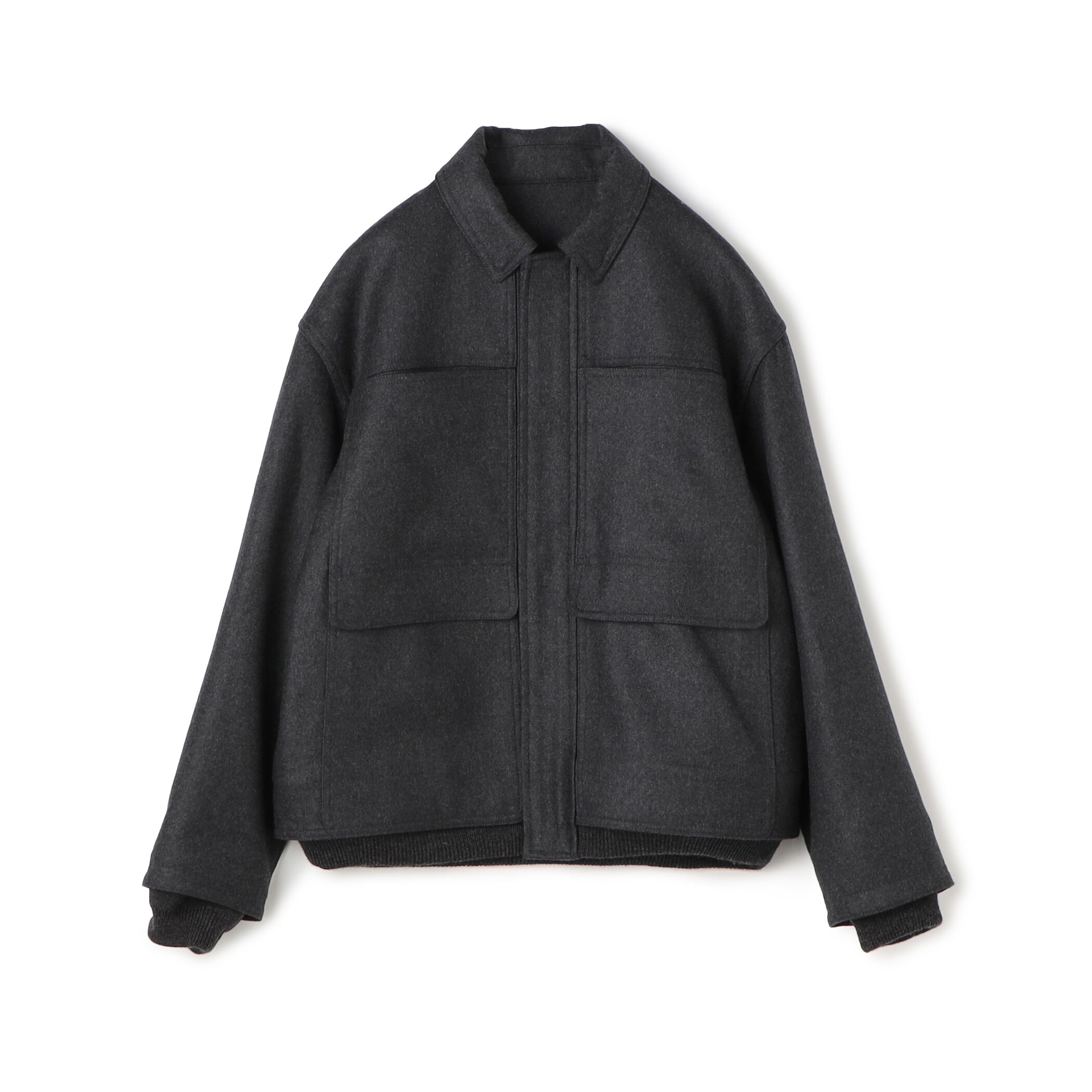 【極美品】トゥモローランド MA1ブルゾン ウール メルトン カシミヤ メンズ 美品】トゥモローランド MA1ブルゾン ウール メルトン カシミヤ メンズ