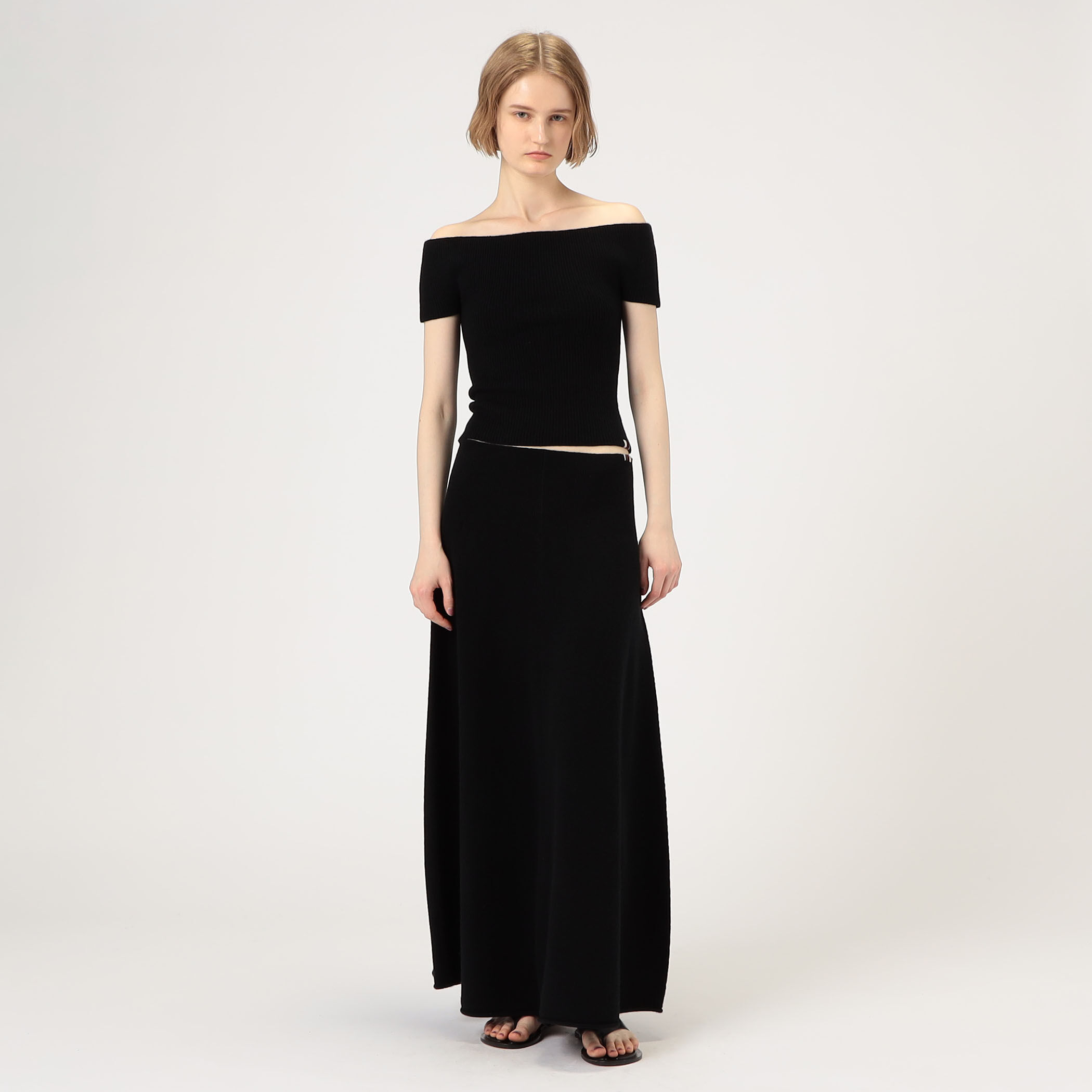 extreme cashmere libra カシミヤ オフショルダートップ