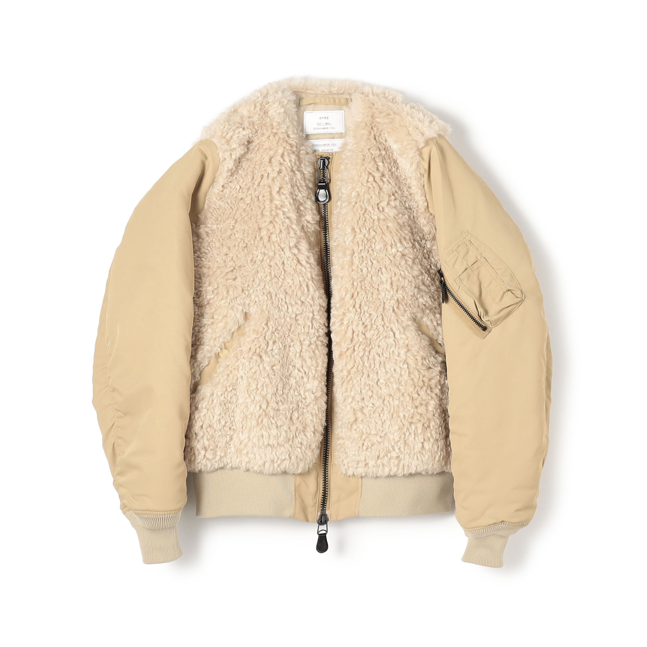 HYKE ハイク FAUX SHEARLING TYPE MA-1 サイズ2 FAUX SHEARING TYPE MA―1 17426 | HYKE