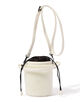 THE RERACS POLYCA SYNTHETIC LEATHER WOOL BOA BUCKET BAG MINIMUM ボアショルダーバッグ