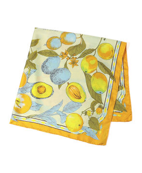 【別注】manipuri FRUITS シルクスカーフ