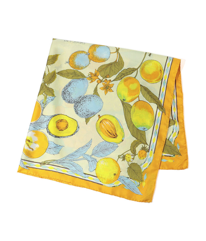 【別注】manipuri FRUITS シルクスカーフ
