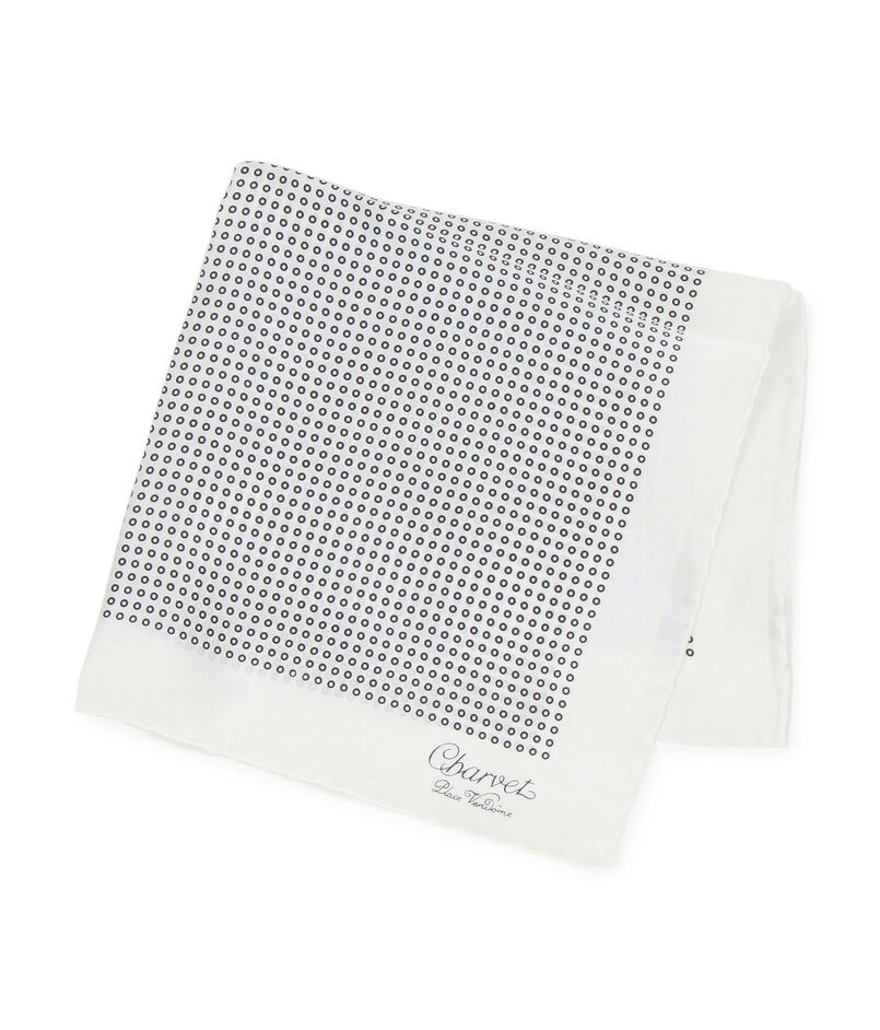 Charvet シルクプリント ポケットチーフ