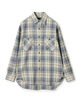 コットンビエラチェック ダブルポケット ロングスリーブシャツ